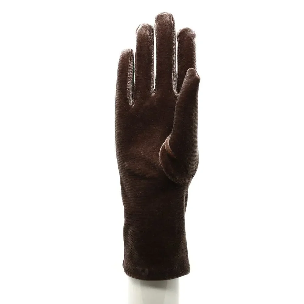 Mocha Velvet Wrist Length Dress Gloves Church Formal Evening Accessory – Hey Viv